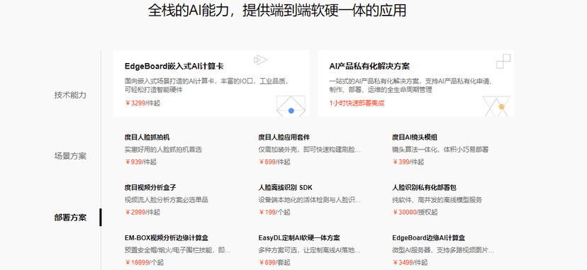 百度AI开放平台