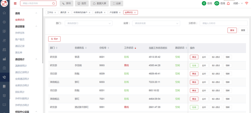 畅远技术呼叫中心系统